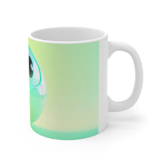 Shocked Emoji Ceramic Mug – Colorful Surprised Face 11oz Coffee Cup