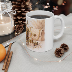 Wild Chic Print 11oz White Mug