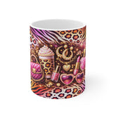 Leopard Glam Coffee Mug – Pink Fashion Accessories Pattern