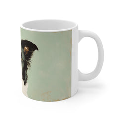 Border Collie Portrait Mug — Cute Dog Art Coffee Cup | Gift for Pet Lovers
