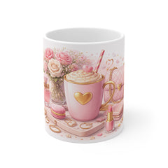 Blush Luxe Coffee Mug – Chic Pink Aesthetic Design