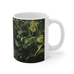 Black Panther in Jungle 11oz Ceramic Mug – Wildlife Art Coffee Cup