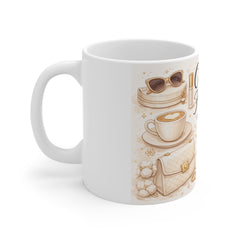 Coffee First Always Mug — Feminine Cozy Coffee & Breakfast Ceramic Cup