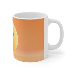 Shocked Emoji Coffee Mug — Cute Surprised Face 11oz Ceramic Gift