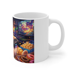 Gamer Cat Mug – Funny Snack-Loving Cat Design