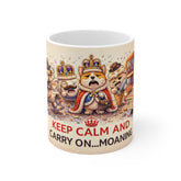 Keep Calm and Carry On...Moaning Mug — Funny British Bulldog Coffee Cup