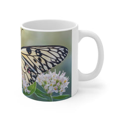 Butterfly Bloom Mug – Elegant Floral Butterfly Design
