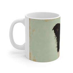 Border Collie Portrait Mug — Cute Dog Art Coffee Cup | Gift for Pet Lovers