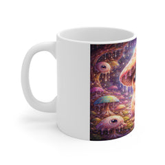 Mushroom Dreams Mug – Whimsical Surreal Art Design
