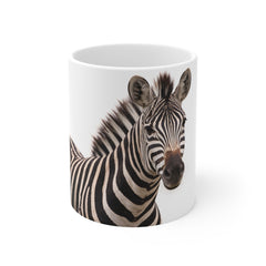 Zebra Grace Mug – Realistic Wildlife Portrait Design
