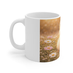 Cute Duckling Mug — Floral Crown Baby Duck Coffee Cup (11oz)