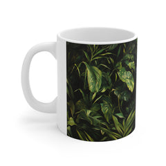 Black Panther in Jungle 11oz Ceramic Mug – Wildlife Art Coffee Cup