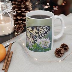 Butterfly Bloom Mug – Elegant Floral Butterfly Design