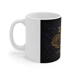 Gemini Constellation 11oz Mug — Gold Zodiac Twins Coffee Cup