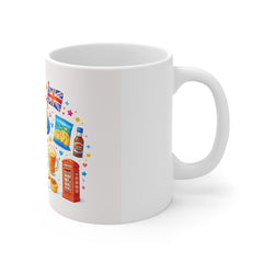 British Icons 11oz Mug — "Oi!" London Tea & Breakfast Illustration