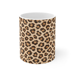 Leopard Print 11oz White Mug