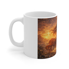 Sagittarius Zodiac Mug — Fiery Archer Astrology Coffee Cup
