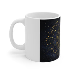 Zodiac Constellation Mug — Gold Celestial Astrology Coffee Cup