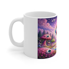 Psychedelic Surreal Mug — Eyeball Ice Cream Cone Fantasy Coffee Cup
