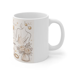 Mornings & Mimosas Ceramic Mug — Cozy Coffee and Brunch Gift
