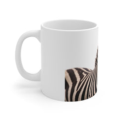 Zebra Grace Mug – Realistic Wildlife Portrait Design