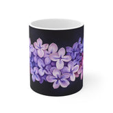 Lilac Floral Mug — Purple Hydrangea Coffee Cup, Botanical Gift for Mothers Day & Spring