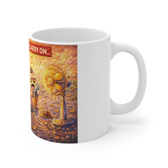 Keep Calm and Carry On Melting Mug — Funny Melting Dog Coffee Cup