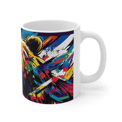 Roaring Colorful Bear Mug — Vibrant Pop-Art Animal Coffee Cup