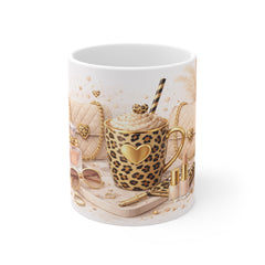 Wild Chic Print 11oz White Mug