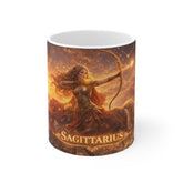 Sagittarius Zodiac Mug — Fiery Archer Astrology Coffee Cup