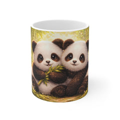 Panda Pals Mug – Adorable Twin Panda Design