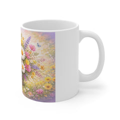 Daisy Bouquet Floral Mug — Spring Garden Coffee Cup