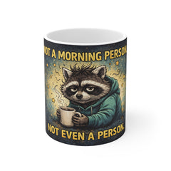 Funny Racoon 11oz White Mug