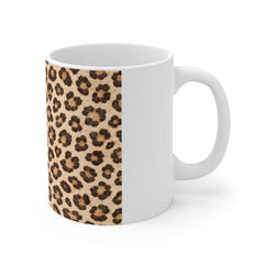 Leopard Print 11oz White Mug
