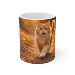 Orange Tabby Cat Mug — Autumn Meadow Photography Coffee Cup