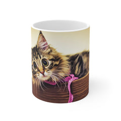 Cute Tabby Kitten Photo Coffee Mug — Adorable Cat Lover Gift (11oz)