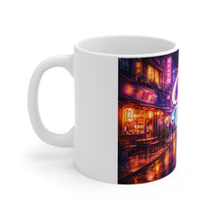 Mug — City Vibes Neon Nightscape 11oz Coffee Cup