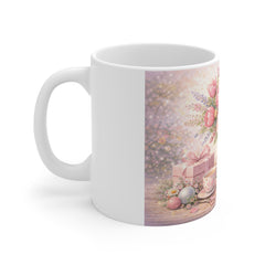 Mother's Day Floral Mug – 'Best Mom' Bouquet Coffee Cup