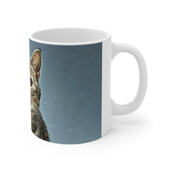 Tabby Cat Portrait Mug — Cute Cat Lover Coffee Cup
