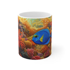 Ocean Reef Mug — Colorful Tropical Fish Coffee Cup