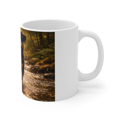 Rottweiler Running Dog Photo Coffee Mug – Happy Pup Splash 11oz