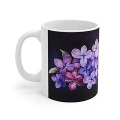 Lilac Floral Mug — Purple Hydrangea Coffee Cup, Botanical Gift for Mothers Day & Spring