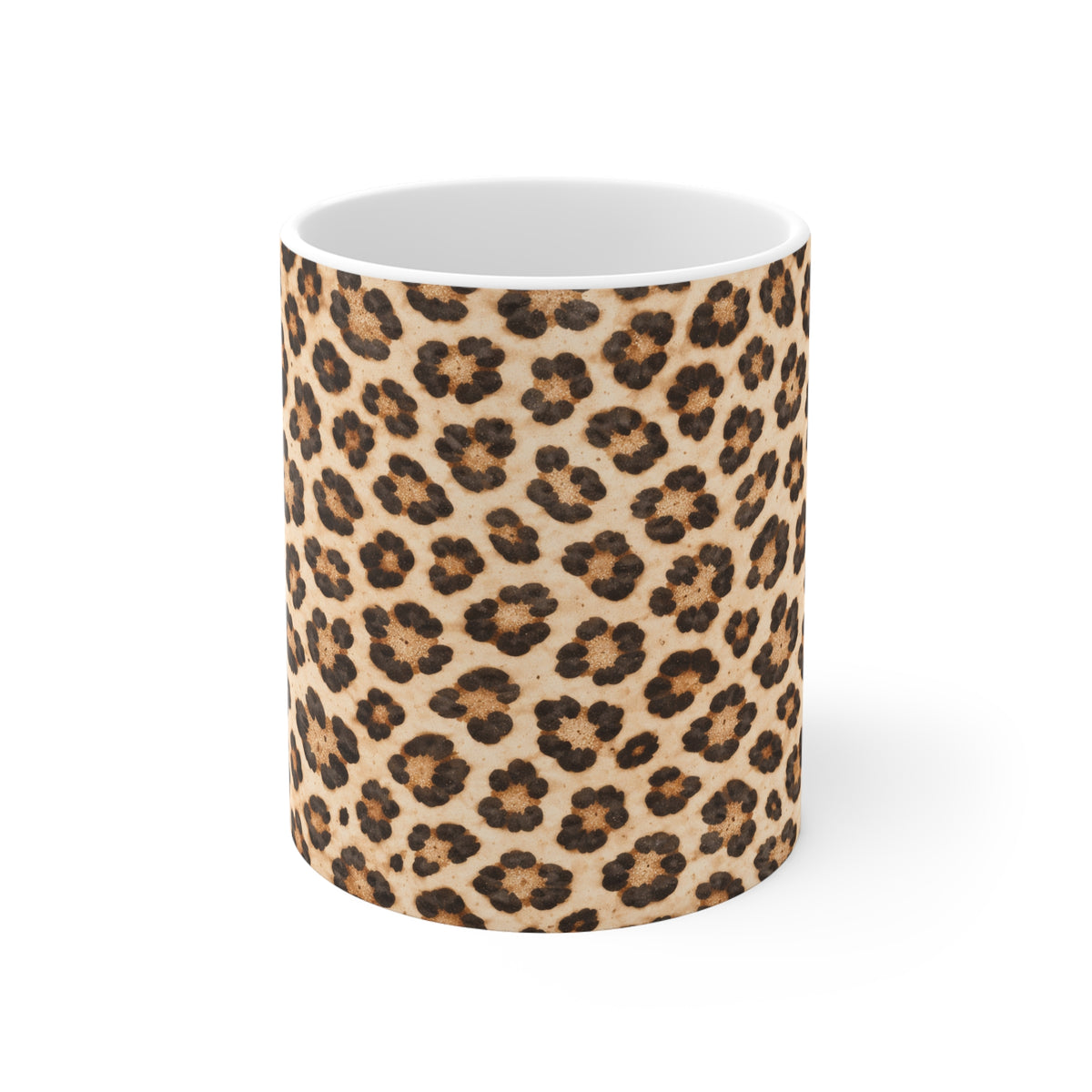 Leopard Print 11oz White Mug