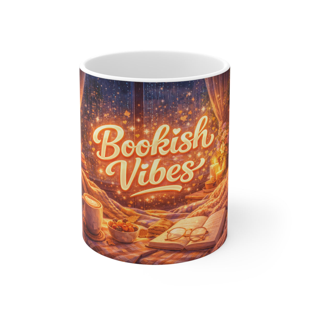 Bookish Vibes Mug — Cozy Reading Coffee Cup, Gifts for Book Lovers