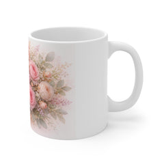Blush Bloom Mug – Elegant Floral Design