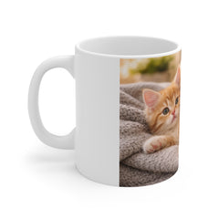 Cute Puppy and Kitten Photo Coffee Mug — Adorable Pet Lover Gift