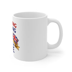 Whinging & Wining Through Life Mug — British Tea Flag Coffee Cup