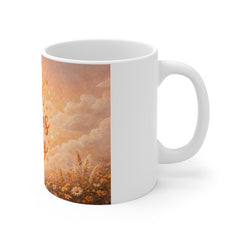 Good Vibes Only Mug — Sunrise Floral Positivity Coffee Cup