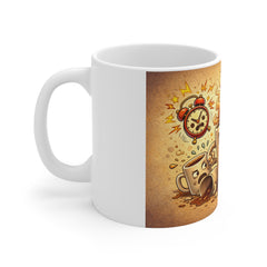 Wake up 11oz White Mug