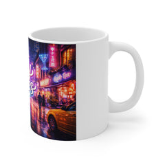 Mug — City Vibes Neon Nightscape 11oz Coffee Cup